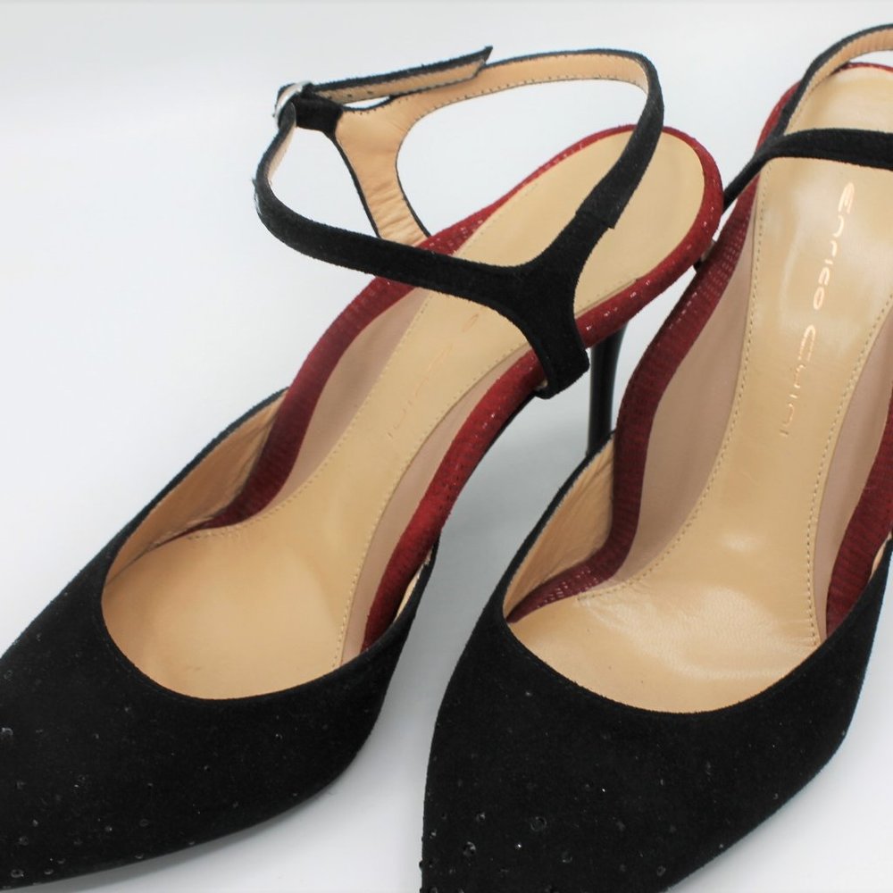 Enrico Cuini Vero Cuoio Faye Specialty Stilettos (9) - Picture 6 of 7